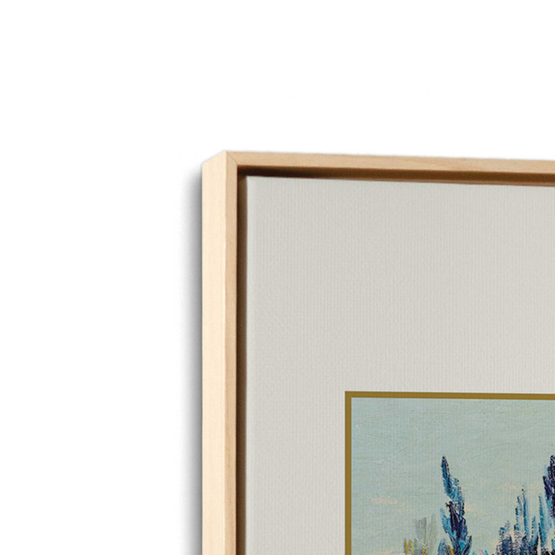 Jardin Van Gogh à Arles, H 48,75 po x l 32,75 po x P 1,75 po, Cadre américain en érable flottant