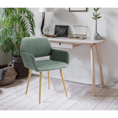 Chaise de travail en velours Tussilage