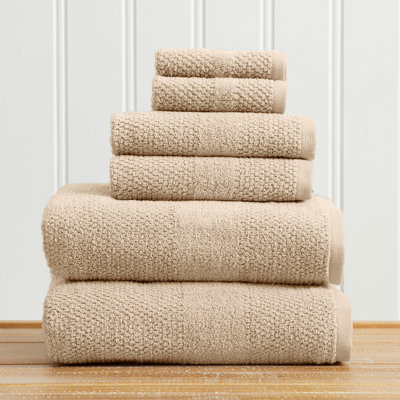 100% Cotton Textured Woven Bath Towel Set