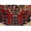 Tapis antique à teinture végétale 7 x 8 po