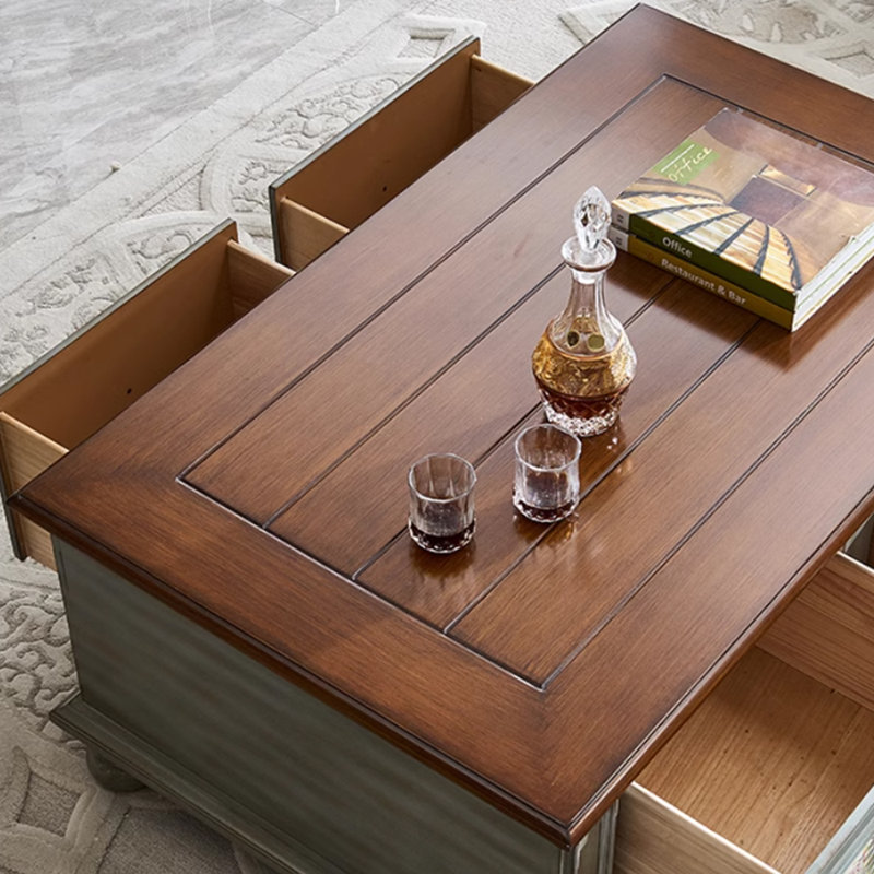Table basse de style américain, H 19,68 po x L 43,3 po x l 25,59 po