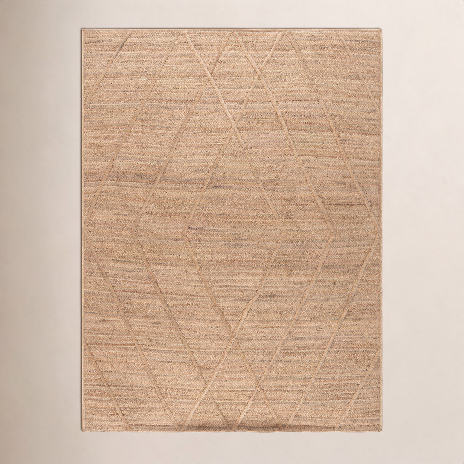 Flatweave Geometric Jute Rug, 8'-0" X 10'-0" Rectangle