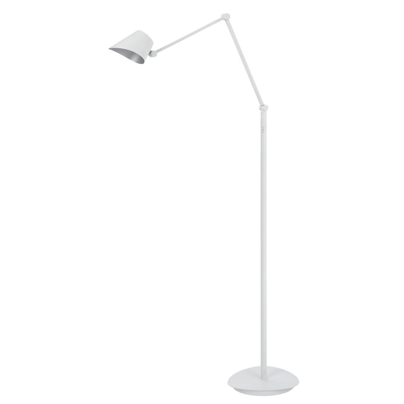 Lampe sur pied en métal avec éclairage DEL réglable, hauteur 168 cm (66 po).