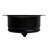 SinkSense Matte Black Kitchen Sink Disposal Flange Drain with Stopper