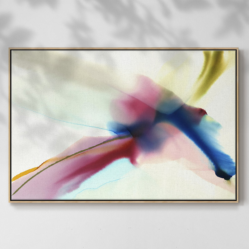Impression sur toile encadrée, H 25 po x l 37 po x P 2 po, Toile naturelle avec cadre flottant
