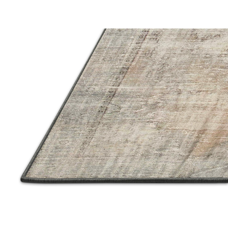 Tapis contemporain gris, Rectangle 2 pi x 3 pi