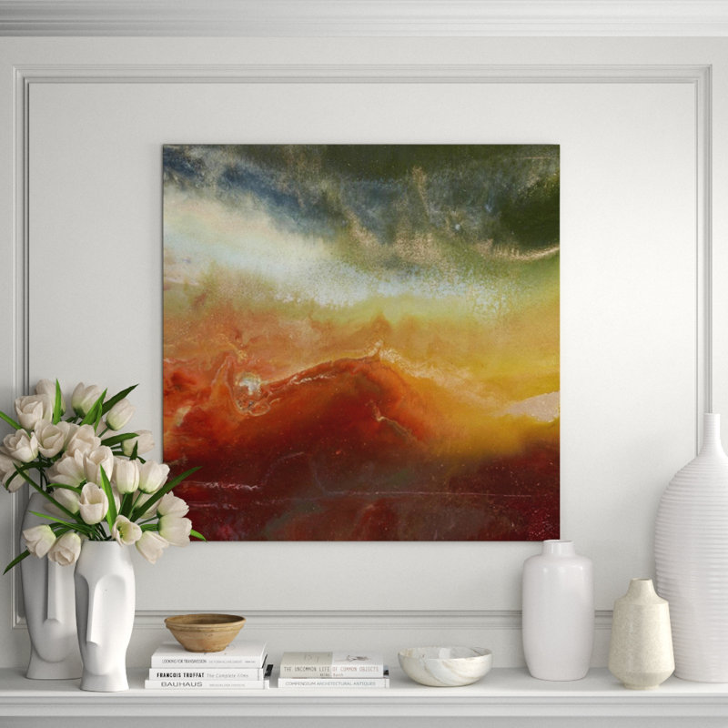 Soothing Sentiment Painting by Blakely Bering, 48" H x 48" W x 1.5" D, Plexi