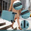 6-Piece Luggage Set, Durable Hardshell ABS Suitcase With Spinner Wheels, TSA Lock, Side Hooks, Lightweight Carry-On & Checked Luggage