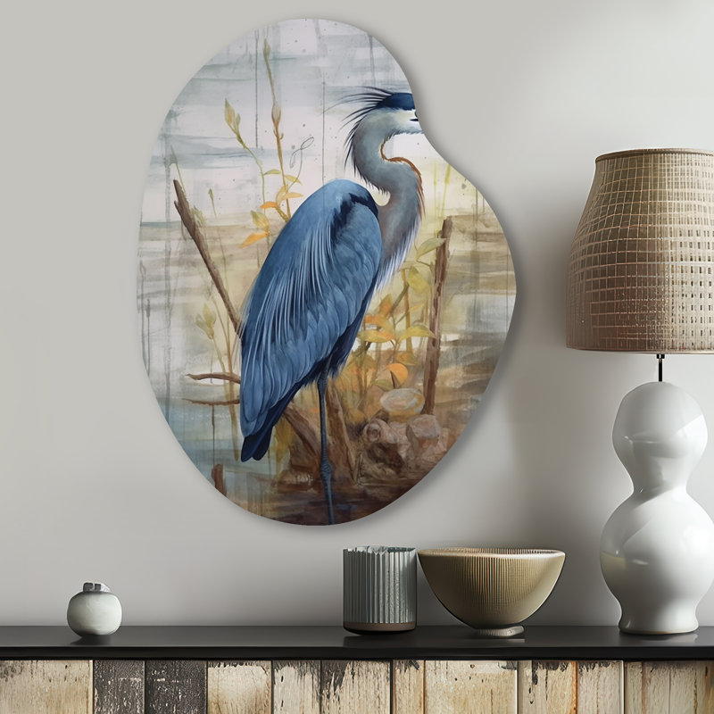 Ribeiro - animaux, oiseau, poire, art mural en métal asymétrique, H 30 po x l 22 po