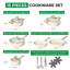 1 - Piece Non-Stick Stoneware Cookware Set