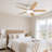 Low Profile 42" 5 - Blade Flush Mount Small Room Ceiling Fan with LED Light and Remote-108166617-132999400