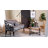 26” Black Metal Side Table with Glass Top, Mobile Accent Table with Caster Wheels for Living Room, Entryway, Bedroom, or Office-503023276-474656368