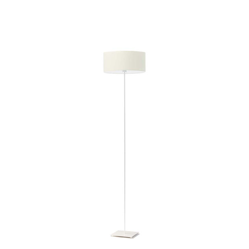 Ayania 150cm Traditional Floor Lamp, White, Ecru
