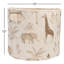 Safari Animal Storage Bin For Baby Nursery or Kid's Room by Crane Baby