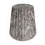 Table d'appoint d'extérieur sculptée Cleme, brun-300989793