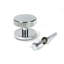 Satin Brass Brompton Centre Door Knob (Plain)-111910070