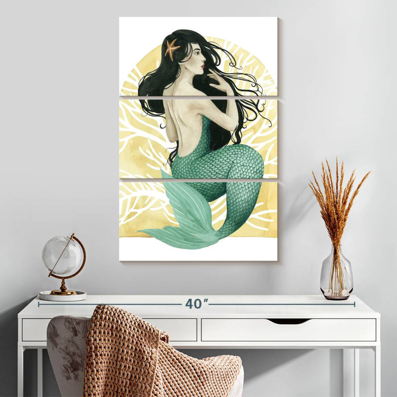 Ashelle Deco Mermaid II, H 32 po x l 20 po