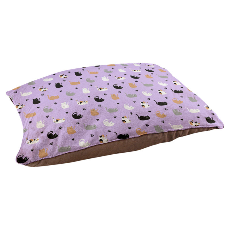 Coussin pour chien Byrge, Grand (H 14 po x l 42,5 po x P 32,5 po), Chardon / noir