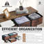 Tour de rangement à tiroirs avec bacs en tissu, rangement pour la lessive, unité de tri, commode, organisateur avec plateau de tableau P2 et bacs en tissu, unité de rangement polyvalente, couloir, bureau-148299167-148640282