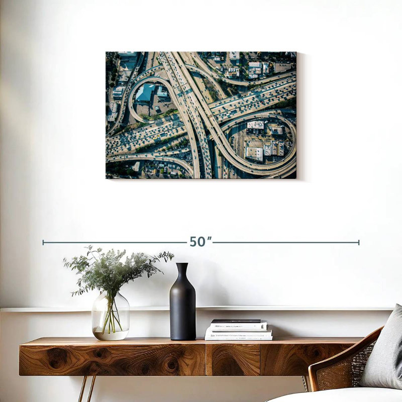 Échangeur d'autoroute LA, H 20 po x l 30 po