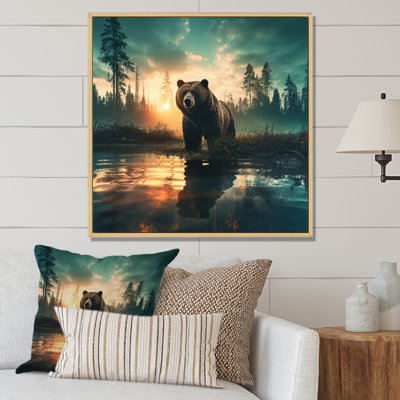 Double Exposure Bear Lensflare II - Landscapes Canvas Prints