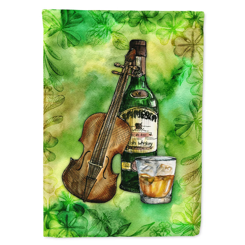 Multicolore, drapeau de jardin irlandais St Patrick's Day