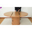 Table de salle à manger extensible 43,3 "à 59" pour 4-6, table de salle à manger ovale avec rangement, table de salle à manger à piédestal-834170577