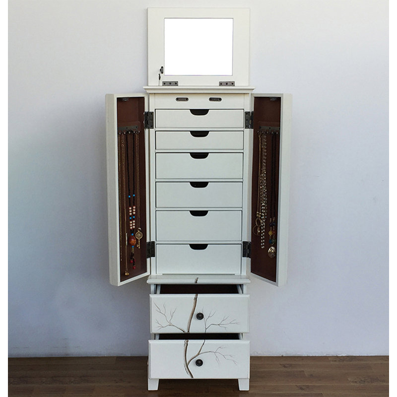 Armoire à bijoux multifonctionnelle de style américain