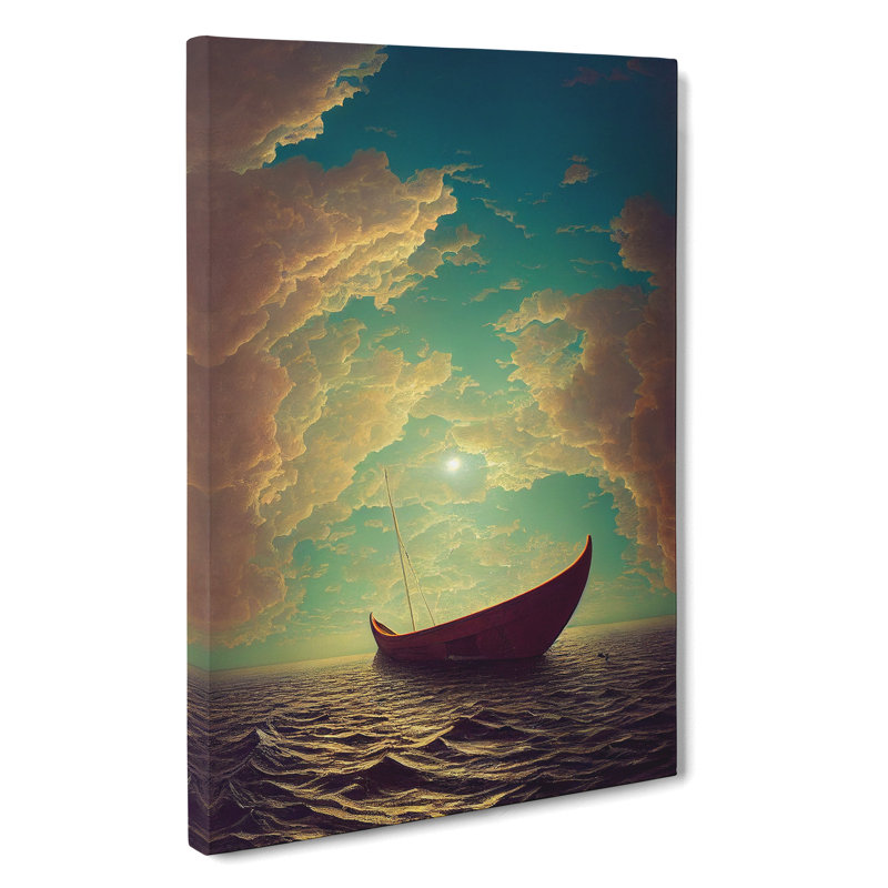 Splendorous Boat - Wrapped Canvas Print, 76cm H x 50cm W x 3cm D