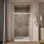 Pleat Frameless Sliding Shower Door, 79-1/16 In. H X 44-5/8 - 47-5/8 In. W, With 5/16 In. Thick Crystal Clear Glass-842363708