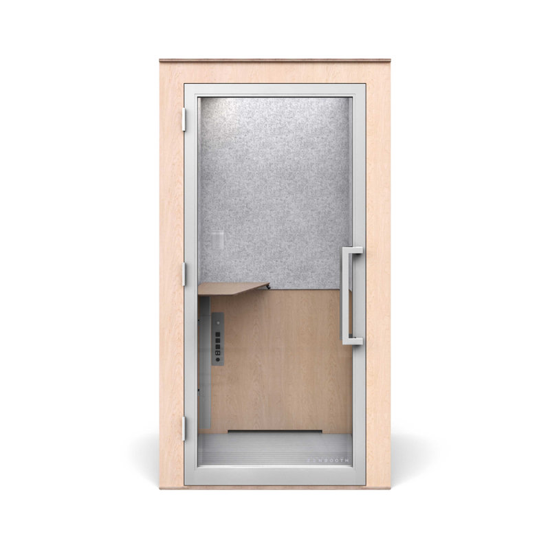 Solo Zenbooth avec bureau fixe, Érable, Oui