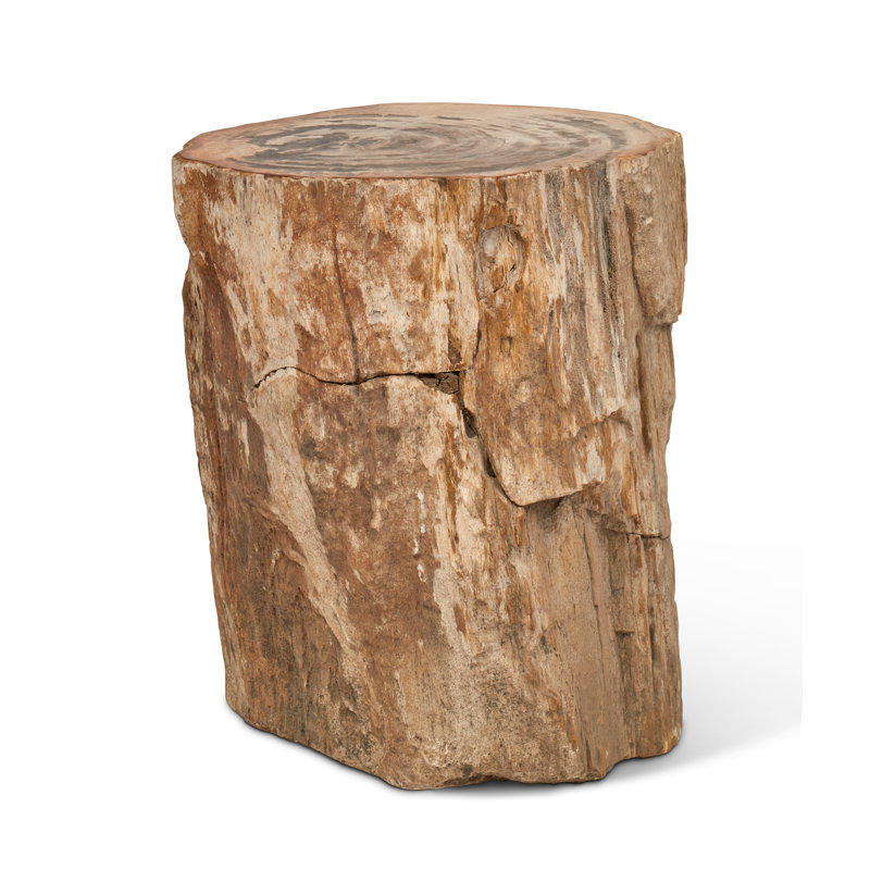 Solid Wood Accent Stool, Natural Light