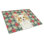 Planche à découper en verre à motif de papillons de Noël citron et blanc Papillon