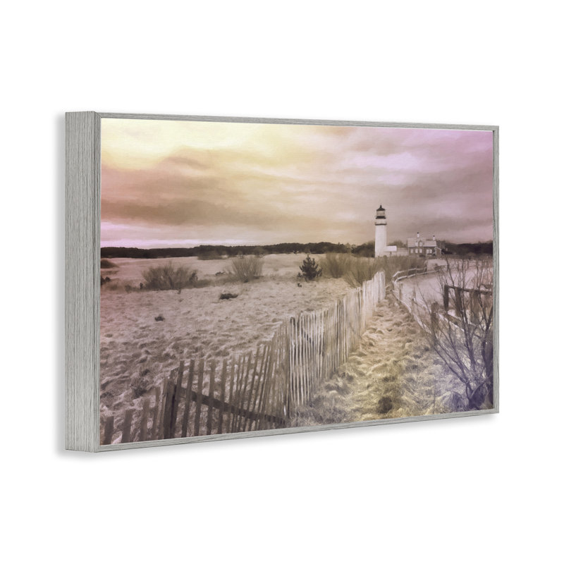 Chemin vers le phare, estampe numérique encadrée par Graffi *ee Studios, Estampe numérique Farmhouse, H 12 po x l 18 po