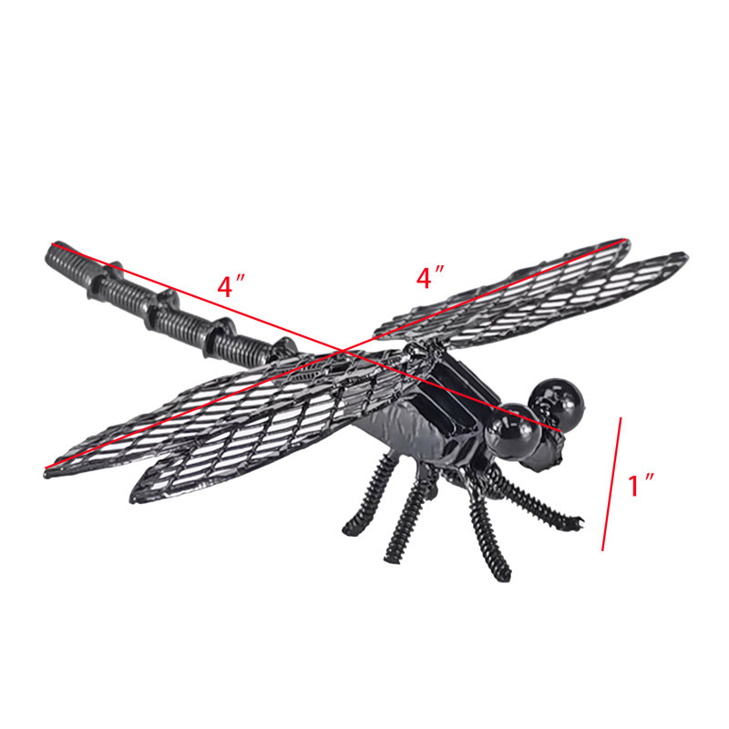 Fixturedisplays® 4 X 4 X 1" Metal Dragonfly Craft Delightful Collection Piece And Heartwarming Gift 4D66901CF5364CAE8967D7B51CFDBFDA