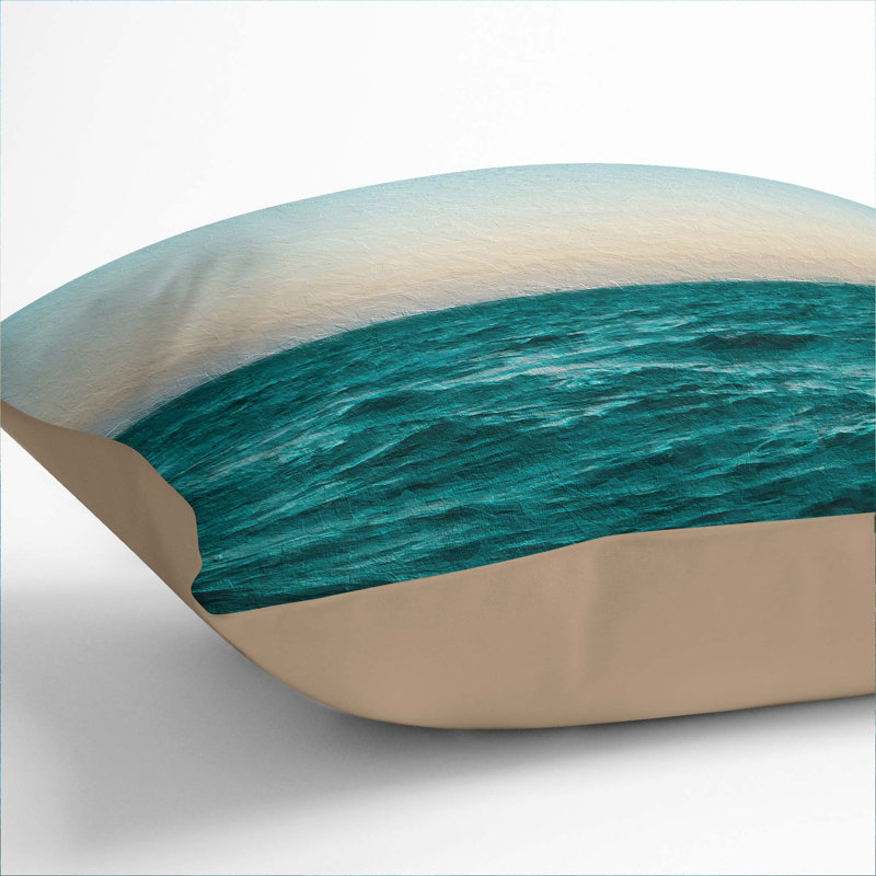 Square Throw Cushion, 40cm H x 40c m W x 15cm D, Stone