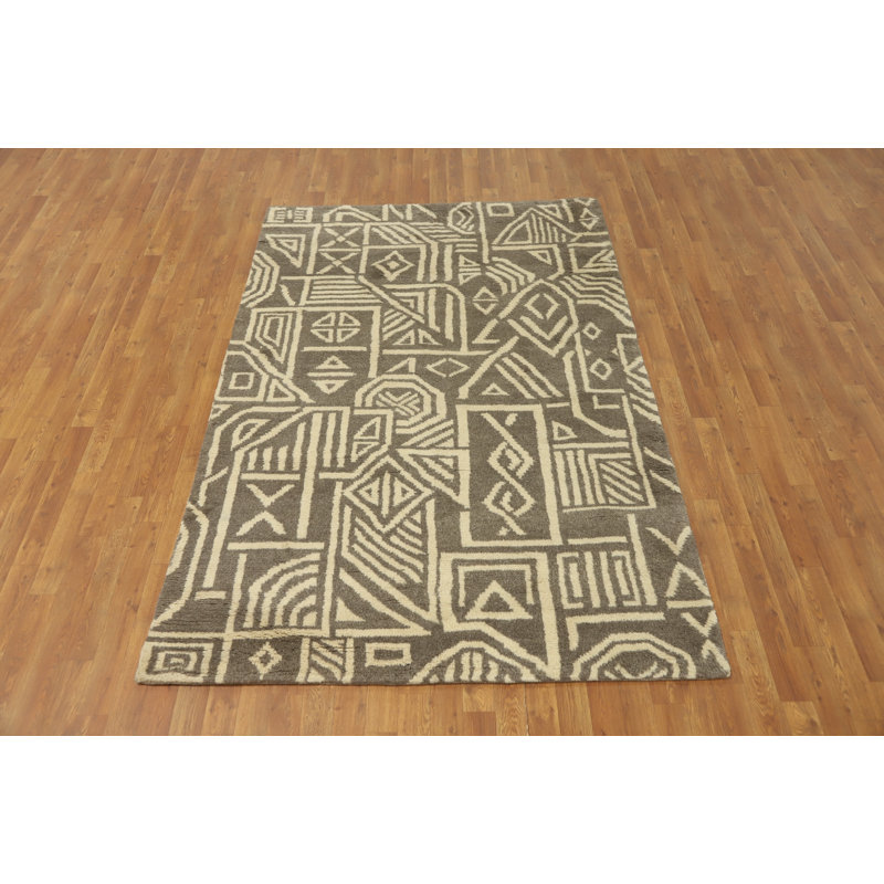 Tapis marocain à motif géométrique 5 x 8