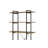 Nefo Rustic Oak & Black Finish Bookshelf