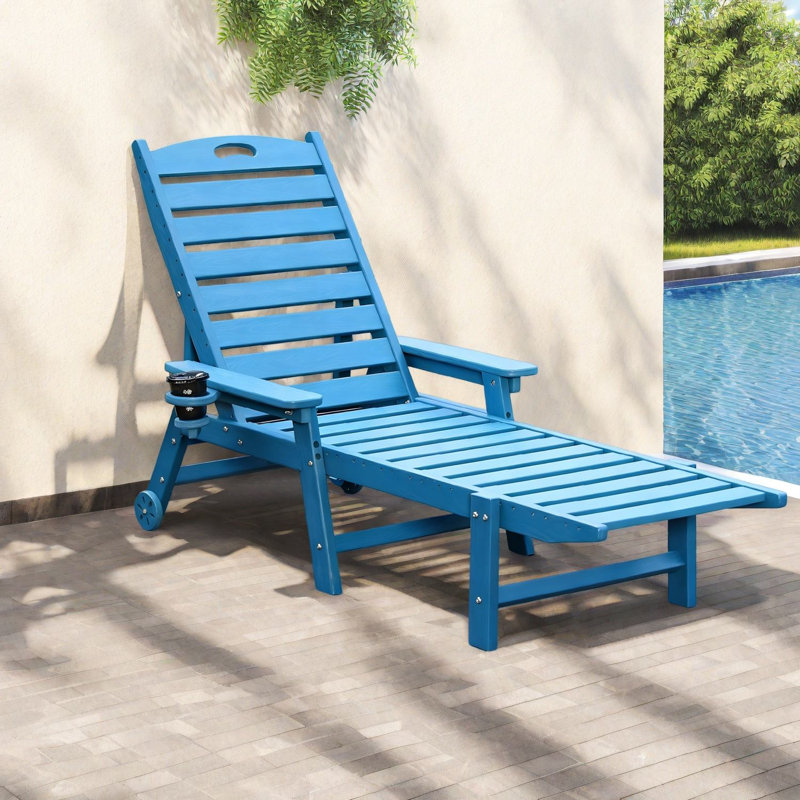 Méridiennes de patio réglables, ensemble de piscine moderne en grain de bois PEHD