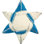 Handmade Hand Felted Wool Christmas Tree Topper - Star of David