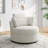 Niama Upholstered Swivel Lounge Armchair With Pillows-1154833256