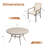  Waverly Round Outdoor Dining Set with Cushioned Wicker Chairs-365013940