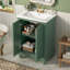 Meuble-lavabo simple et élégant avec rangement à fermeture en douceur-1991765677