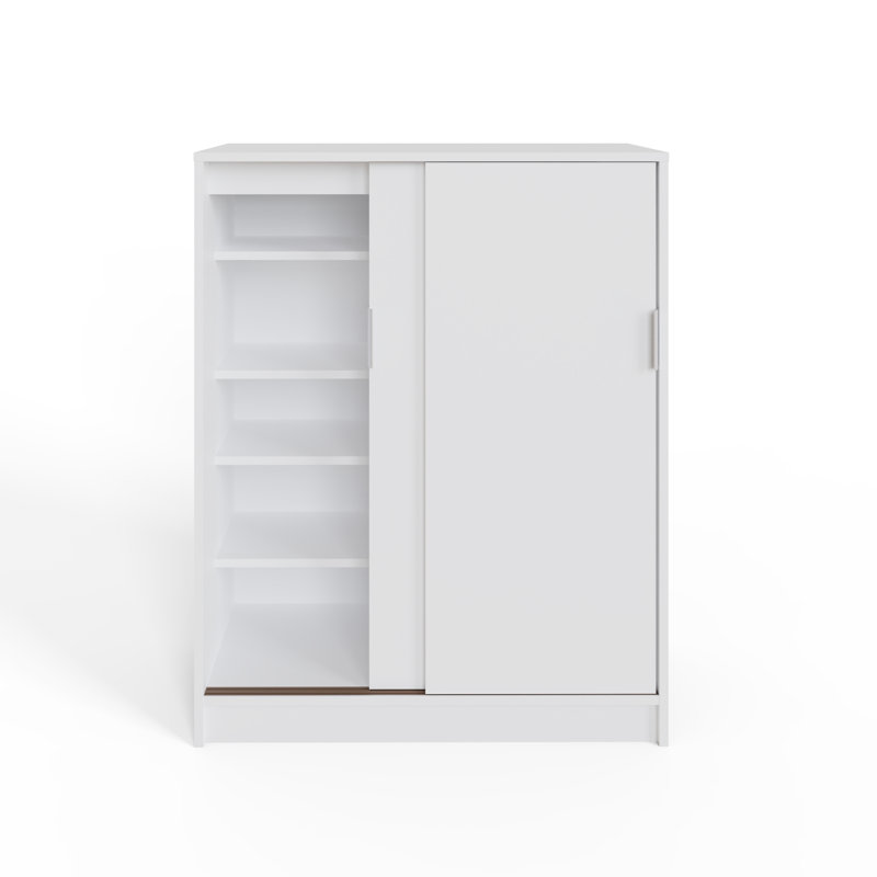 22 Pair Shoe Storage Cabinet, White