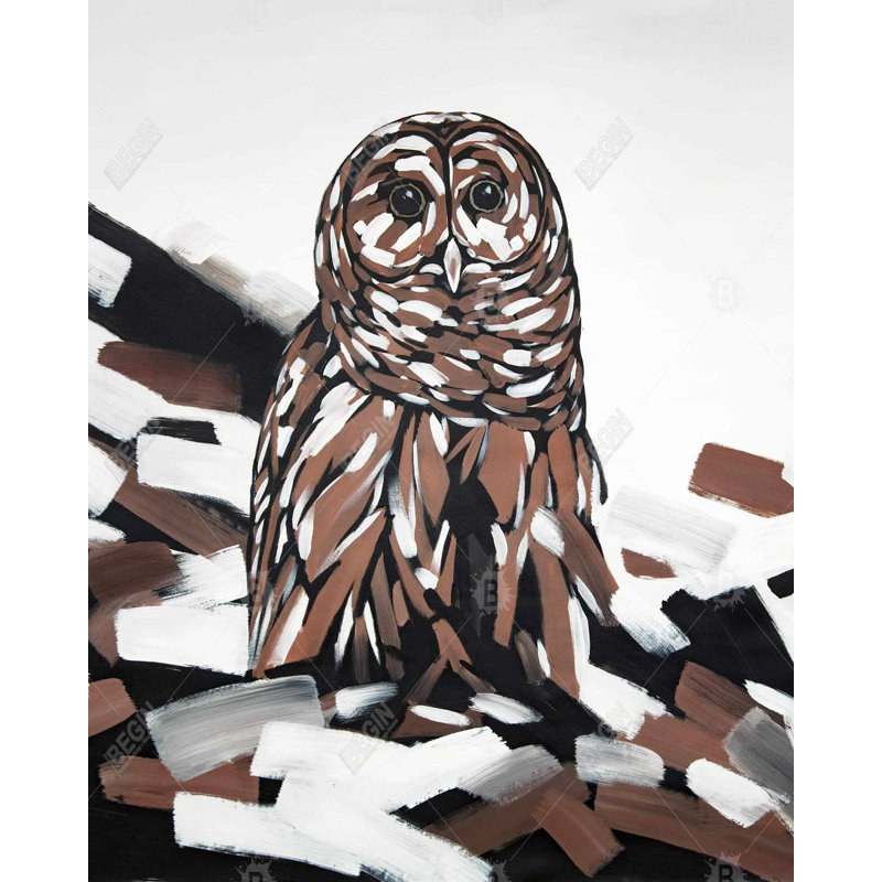 «Tawny Owl», reproduction sur toile