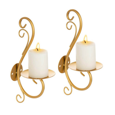 2 Piece Metal Wall Wall Sconce Set