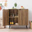 Solid Wood Rectangle Accent Cabinet-902861221