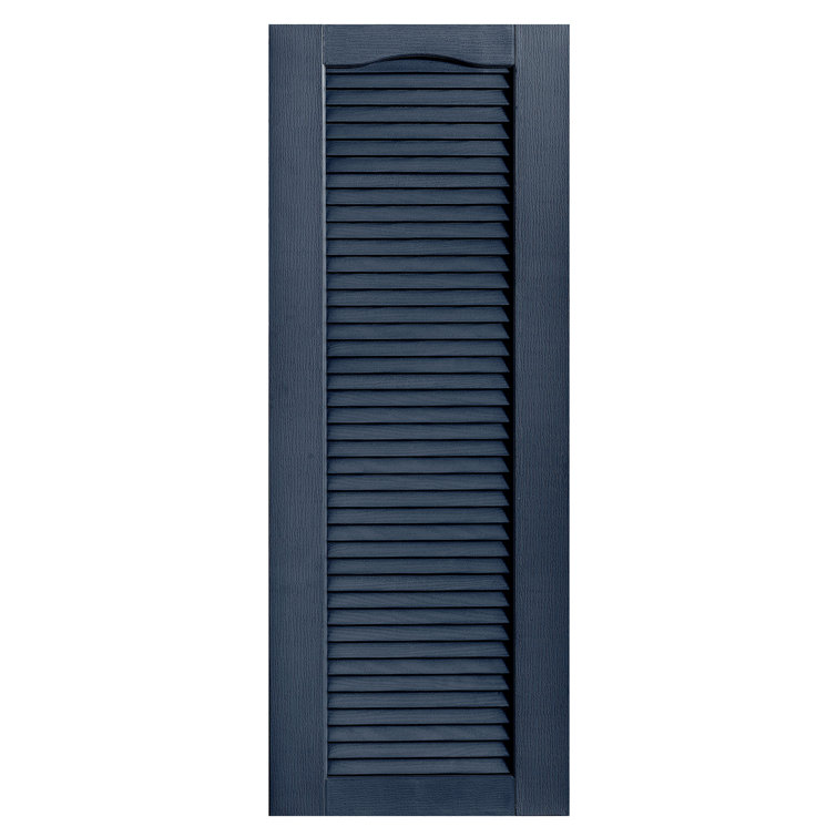 Cathedral Top Full-style Open Louvre Shutters Pair