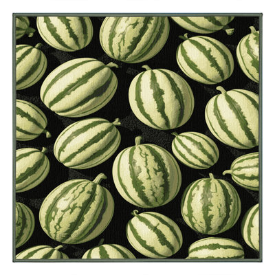 Tapis lavable à motif de fruits melon Casaba