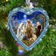 Holiday Splendor 5'' Handmade Glass Animals Holiday Shaped Ornament